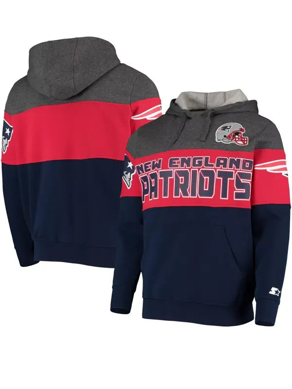 Red New England Patriots Sweatshirt Fleece