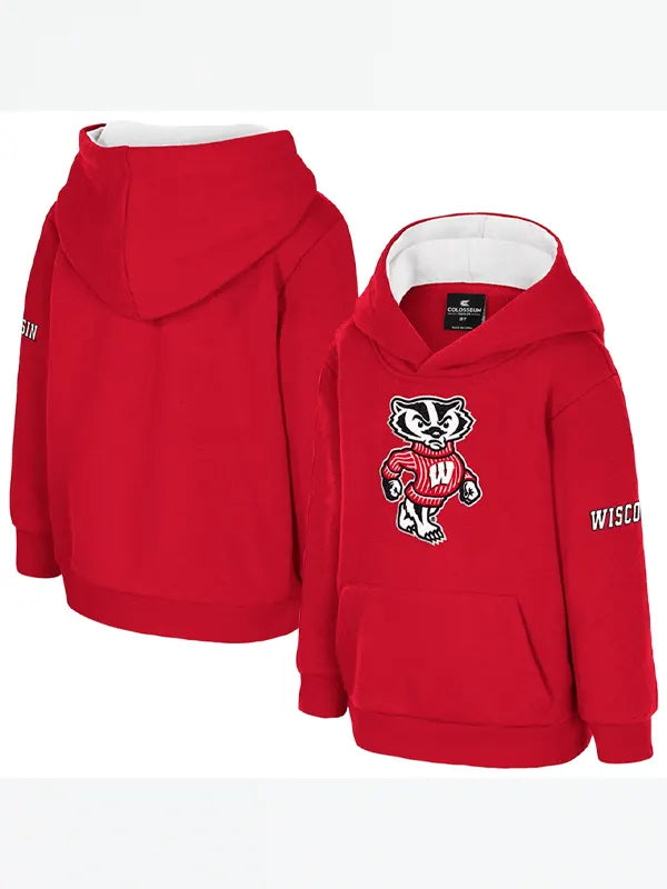 Red Wisconsin Badgers Hoodie