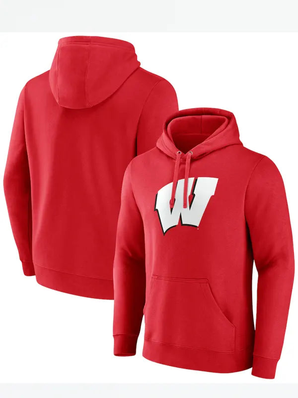 Red Wisconsin Badgers Hoodie