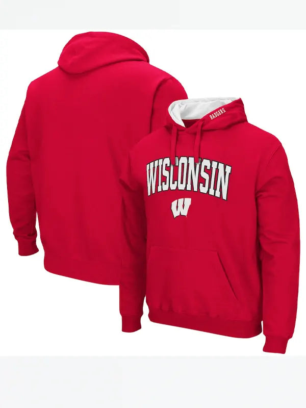 Red Wisconsin Badgers Hoodie
