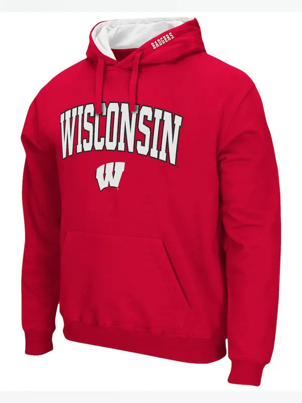 Red Wisconsin Badgers Hoodie
