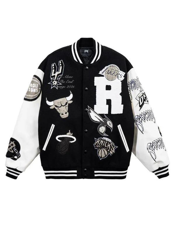 Revenge-Skull-Varsity-Jacket-Black