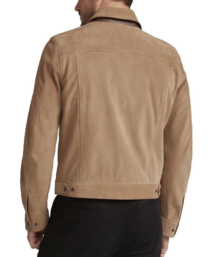 
Rick Grimes The Walking Dead Brown Suede Leather Jacket
