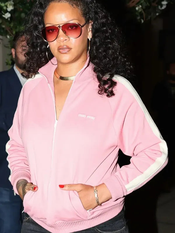 Rihanna Y2k Fashion Pink Jacket