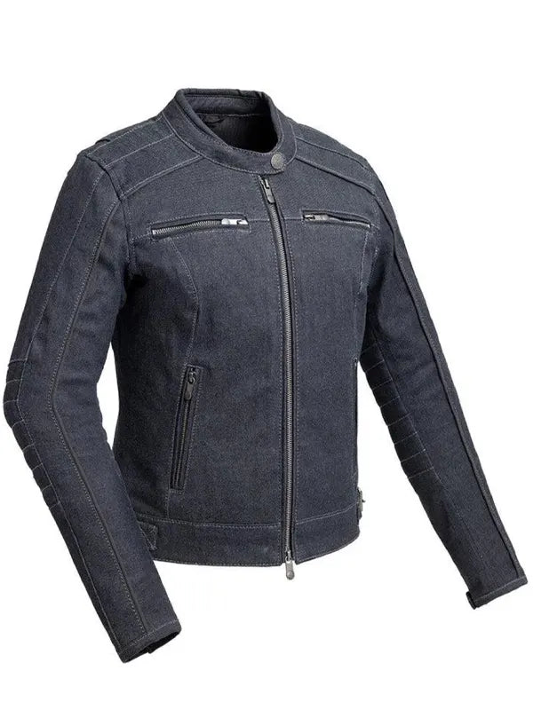 Rita Lynch Women's Thunder Denim Biker Jacket