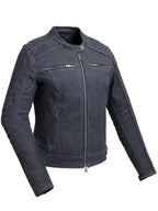 Rita Lynch Women's Thunder Denim Biker Jacket