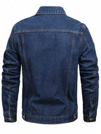 Robert Casual Long Sleeves Dark Blue Jeans Jacket