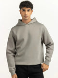 Robert Men Regular Fit Grey Hoodie