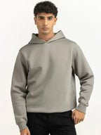 Robert Men Regular Fit Grey Hoodie