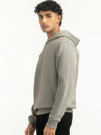 Robert Men Regular Fit Grey Hoodie