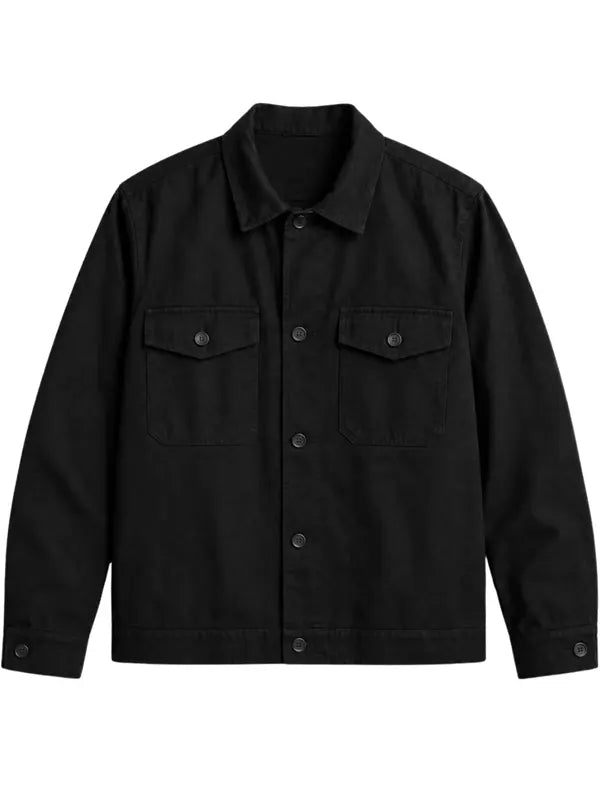 Robert Men's Vintage 1990's Black Cotton Jacket