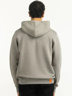 Robert Men Regular Fit Grey Hoodie