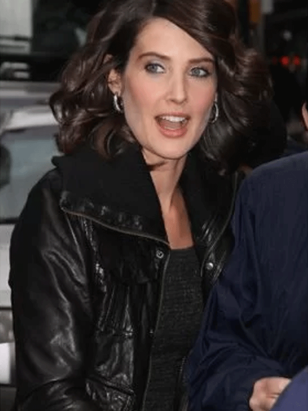 
   How I Met Your Mother Cobie Smulders Black Leather Jacket
