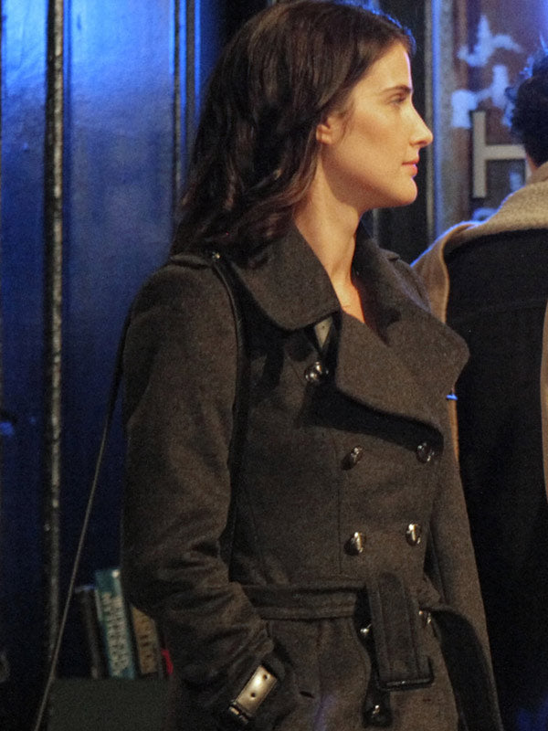  How I Met Your Mother Cobie Smulders Black Wool Coat