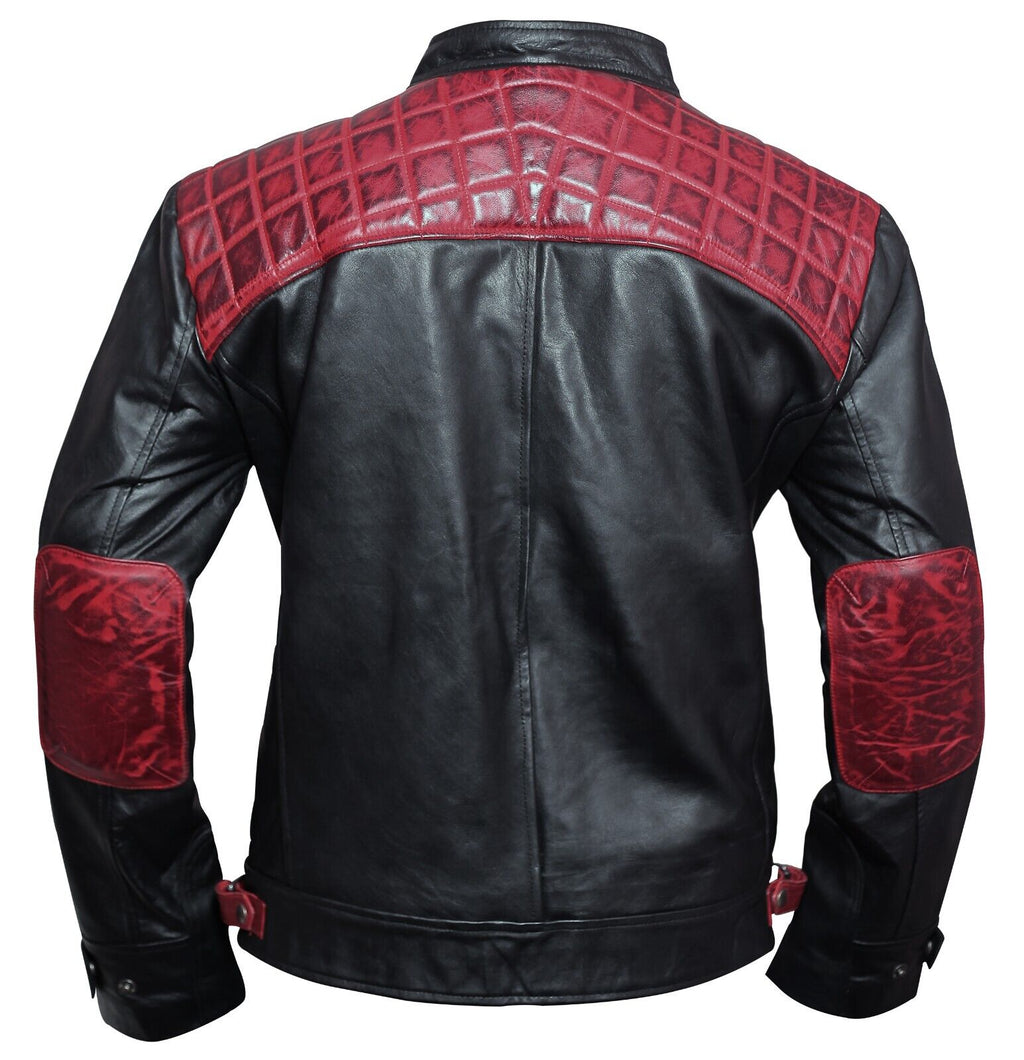Rollins_Men’s_Maroon_&_Black_Cafe_Racer_Leather_Jacket