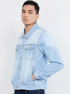 Ruben Ice Blue Shirt Collar Denim Jacket