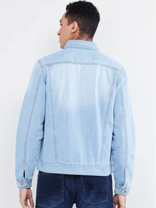 Ruben Ice Blue Shirt Collar Denim Jacket