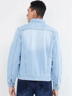 Ruben Ice Blue Shirt Collar Denim Jacket