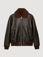 Sandro-Leather-Jacket-Black-With-Fur-Collar