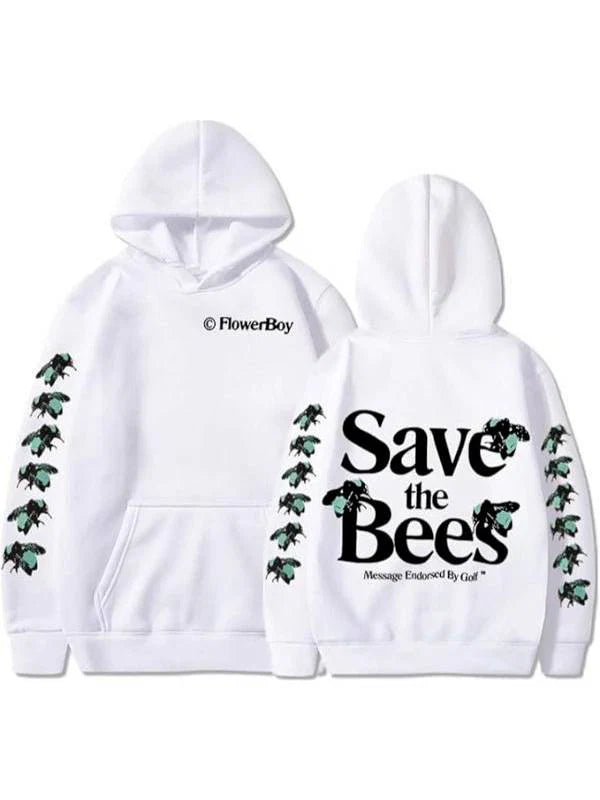 Save-The-Bees-Hoodie-White