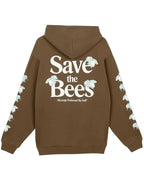 Save-The-Bees-Zip-Up-Hoodie-Brown