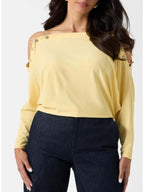 The Young And The Restless Sharon Newman Yellow Off The Shoulder Top