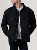 Sherman Black Oversize Denim Trucker Jacket