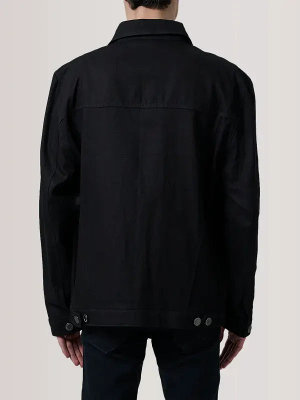 Sherman Black Oversize Denim Trucker Jacket