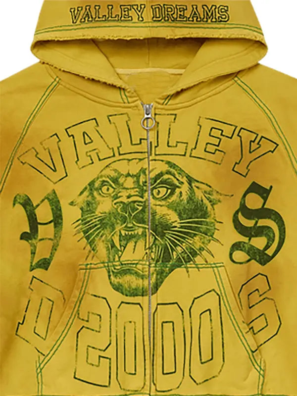 Shop Yellow Vale Hoodie