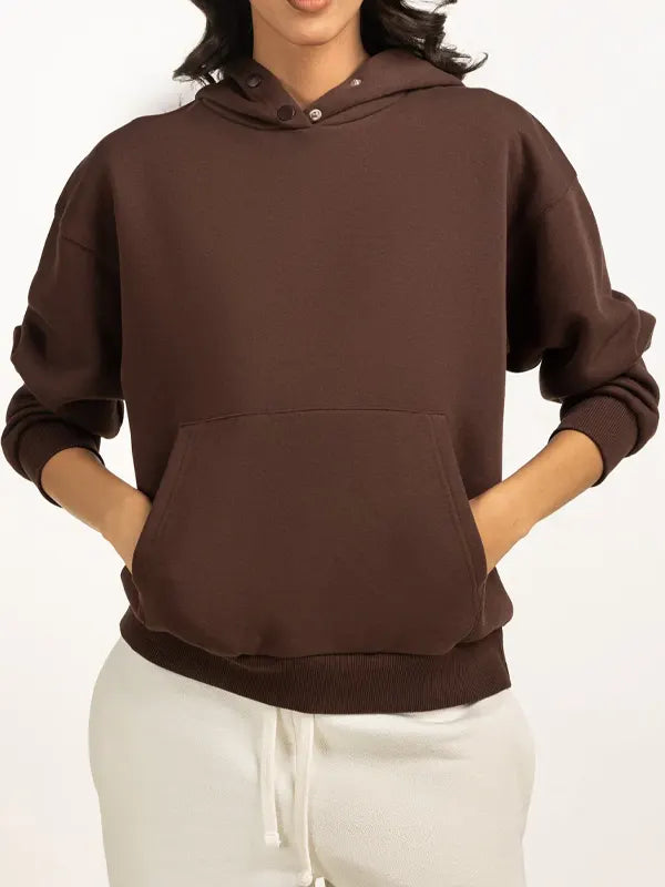 Sibyl Murazik Women's Dark Brown Oversize Hoodie