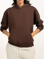 Sibyl Murazik Women's Dark Brown Oversize Hoodie