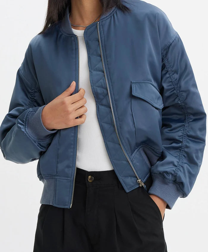Black Mirror S07 Siena Kelly Blue Jacket

