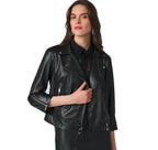 Silver Moto Jacket