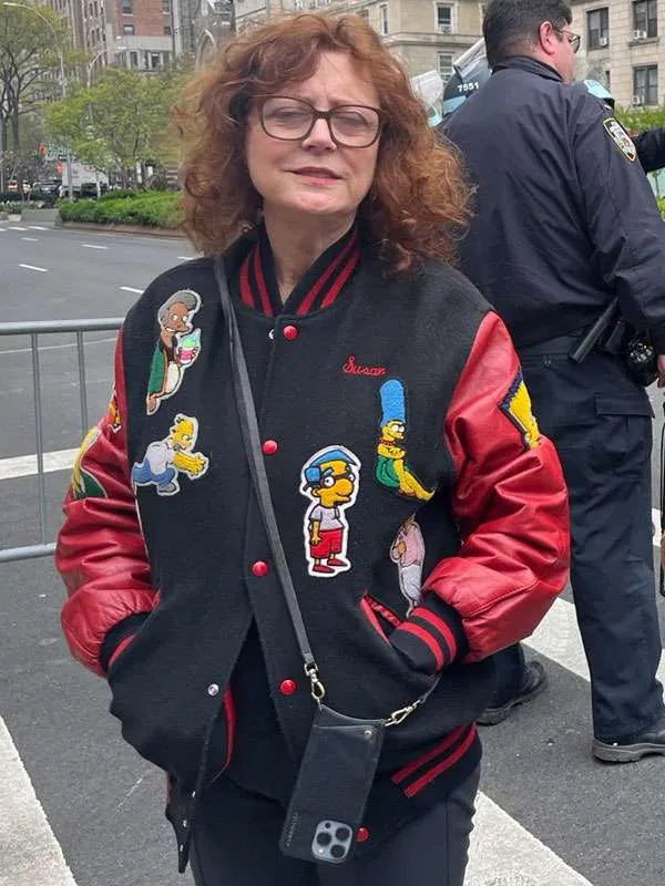 
 Simpsons Susan Sarandon New Best  Varsity Jacket

