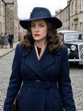 
 Peaky Blinders Sophie Rundle Blue Wool Coat
