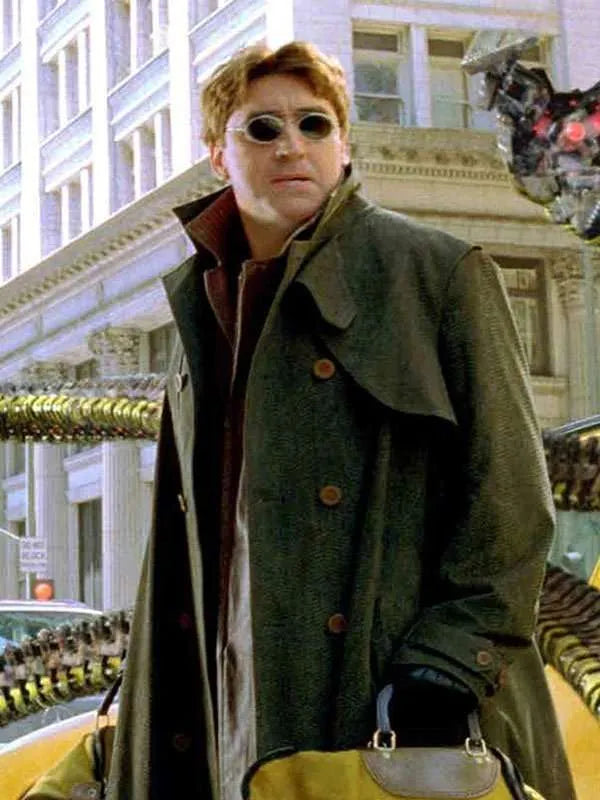 Alfred Molina Spider-Man: No Way Home Black Leather Coat