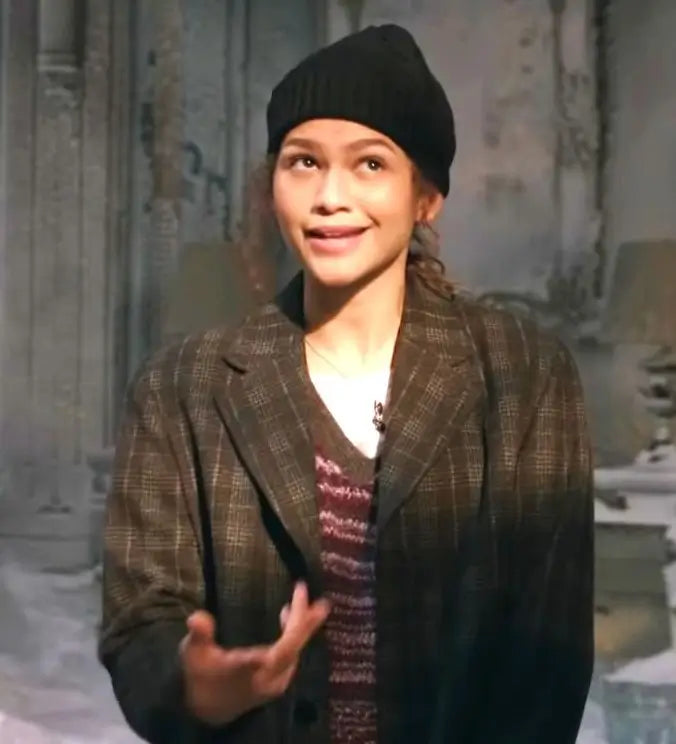 
Zendaya Spider-man: No Way Home Brown Wool Coat