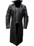
Steampunk Goth The  Matrix Black Leather Coat