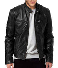 Chris Evans Avengers Endgame Black Leather Jacket
