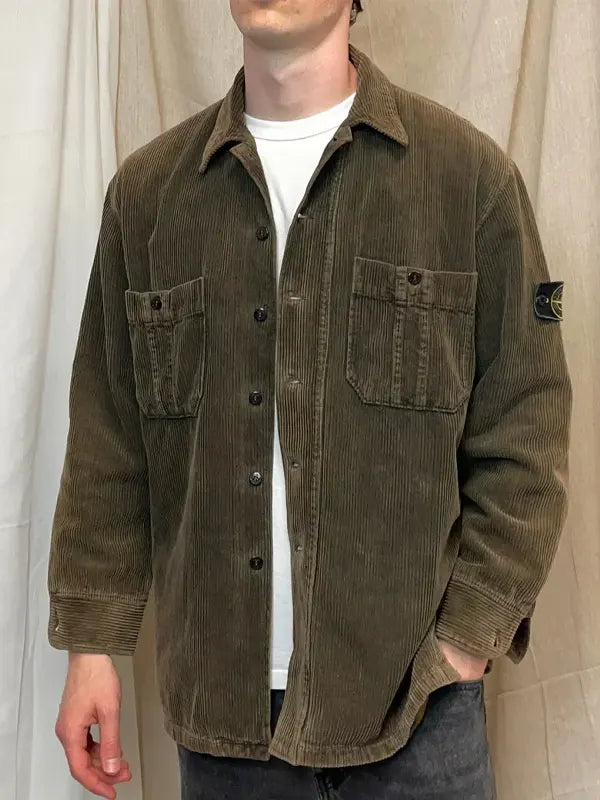 Stone Island Corduroy Jacket Green