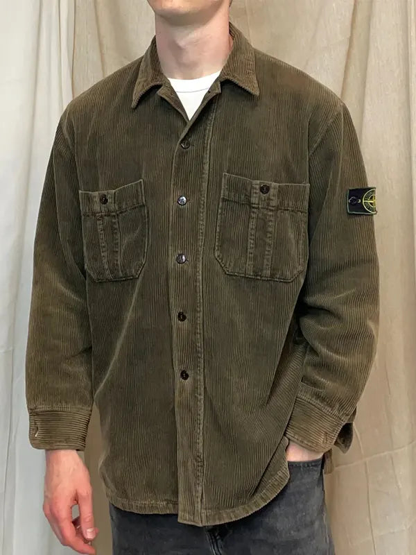 Stone Island Corduroy Jacket Green