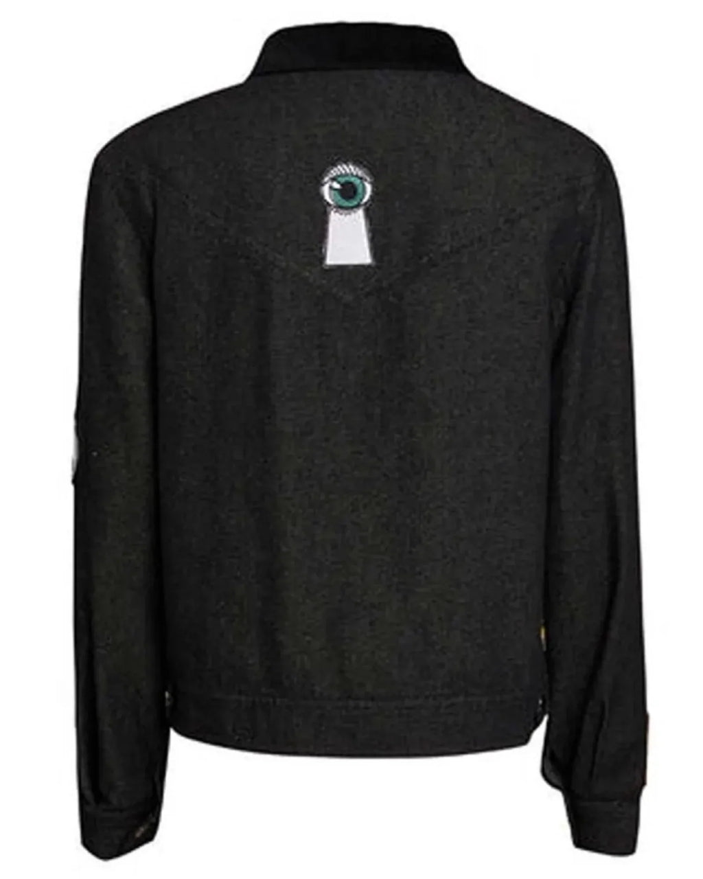 Stranger-Things-S4-Robin-Buckley-Denim-Black-Jacket-Back-View