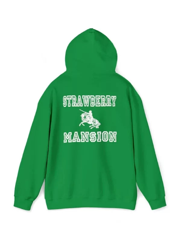 Strawberry-Pullover-Blue-Hoodie