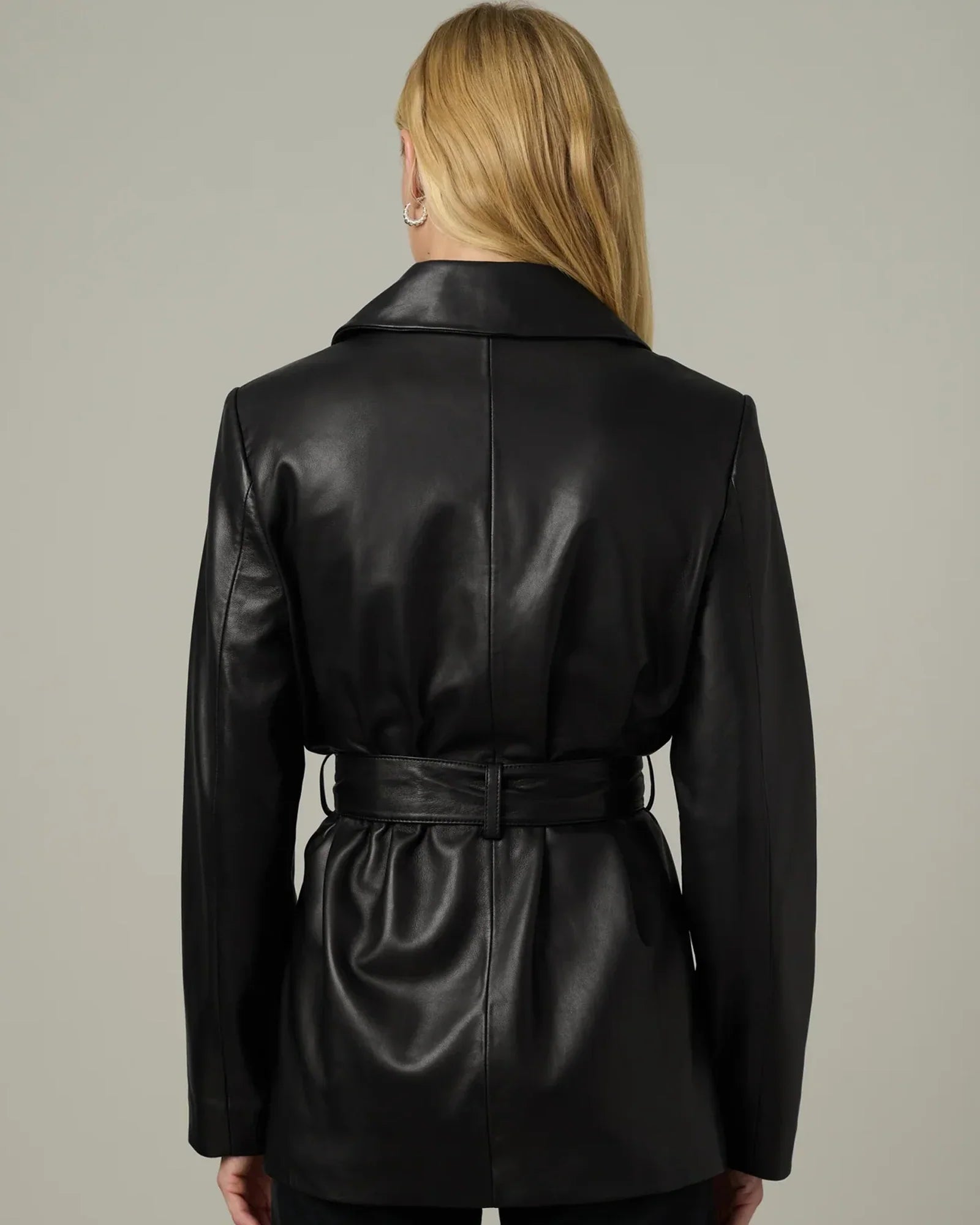 Stylish-Belted-Black-Leather-Jacket-Back