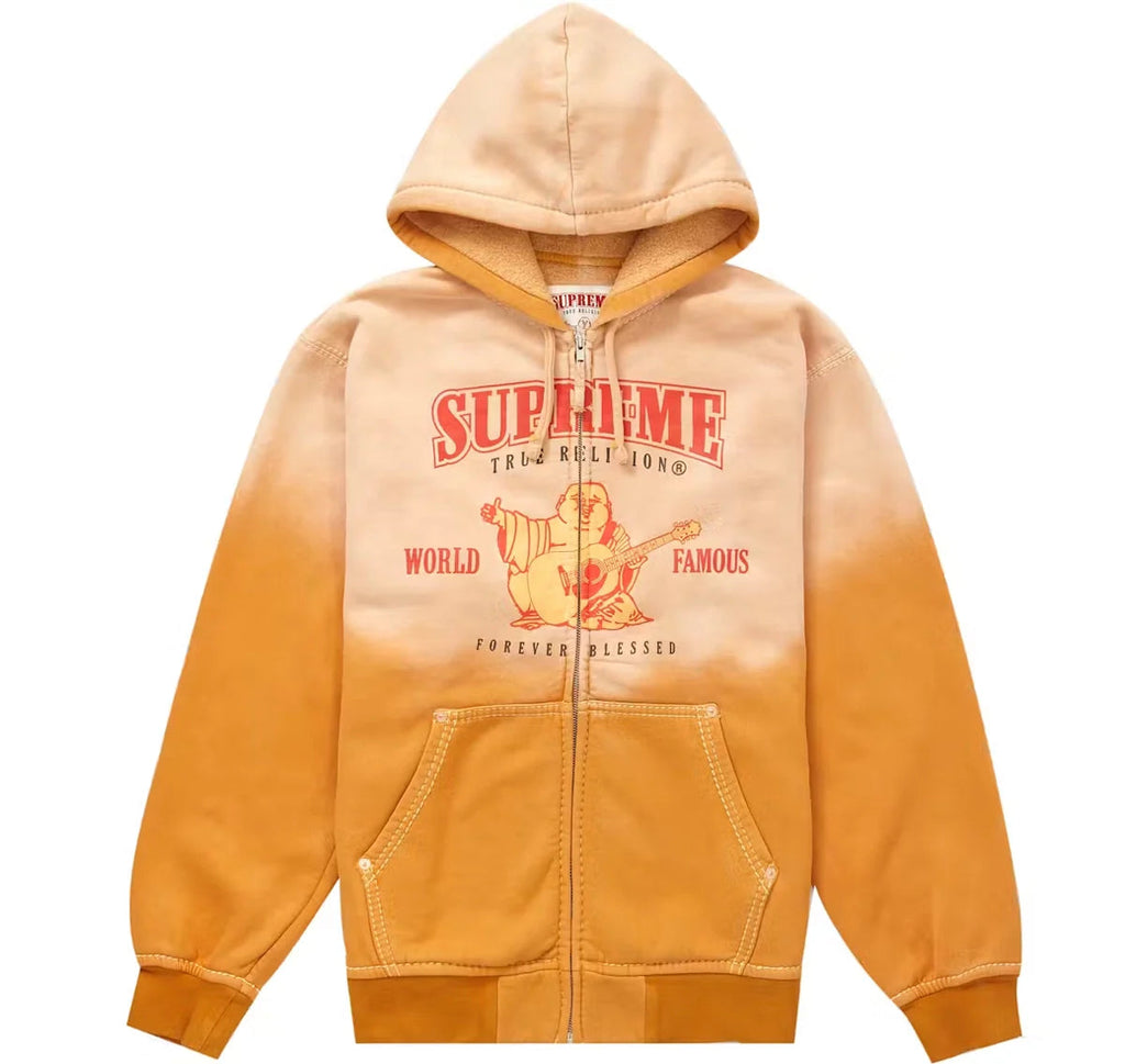 Supreme_True_Religion_Hoodie_Orange_FrontView