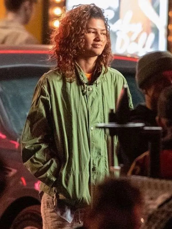 Euphoria S03 Zendaya Green Jacket
