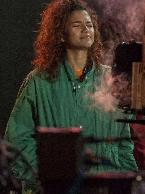 Euphoria S03 Zendaya Green Jacket