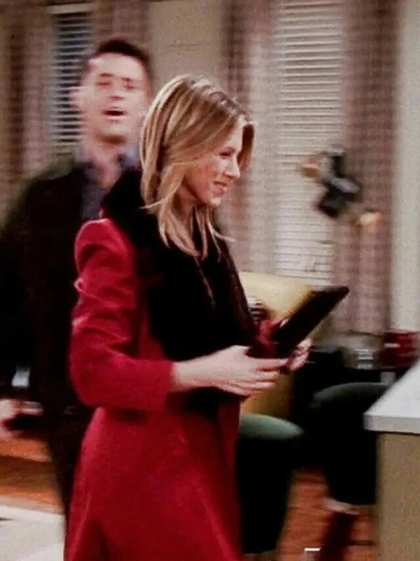 
 Rachel Green Friends S08 Red Wool Coat

