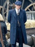Tommy Shelby Peaky Blinders Blue Wool Coat