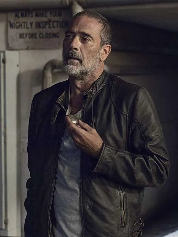 
Negan The Walking Dead Season 9 Black Leather Jacket
